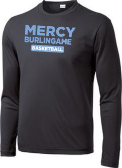 Sport-Tek Unisex L/S Competitor Moisture Wicking Shirt, Iron Grey